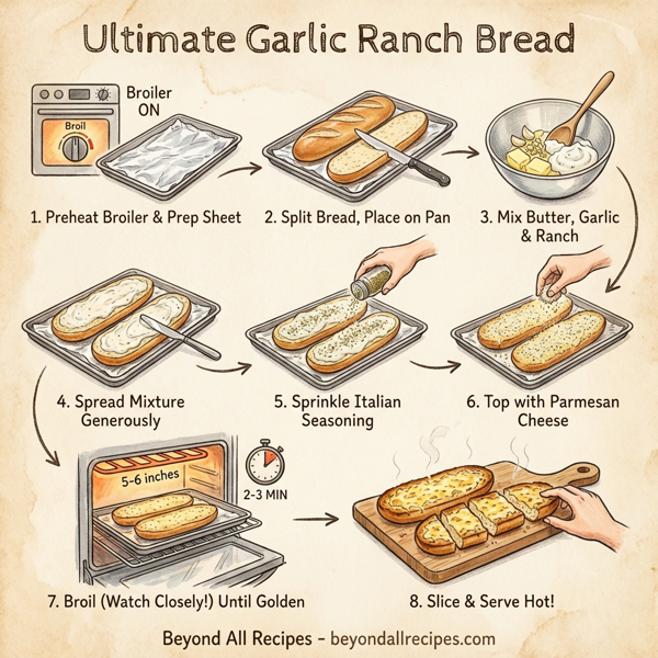 Ultimate Garlic Ranch Bread instructions