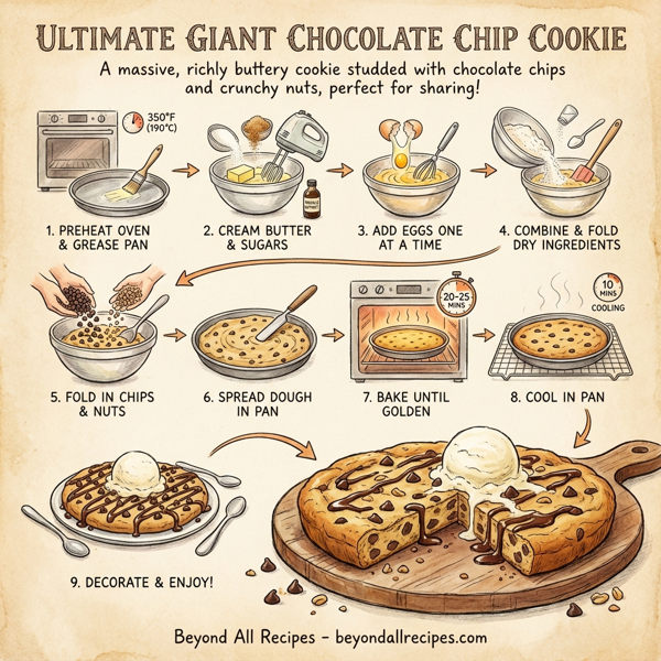 Ultimate Giant Chocolate Chip Cookie instructions