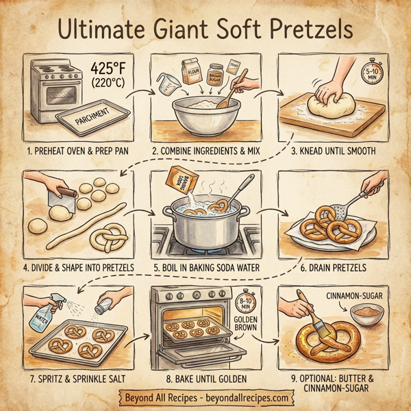 Ultimate Giant Soft Pretzels instructions