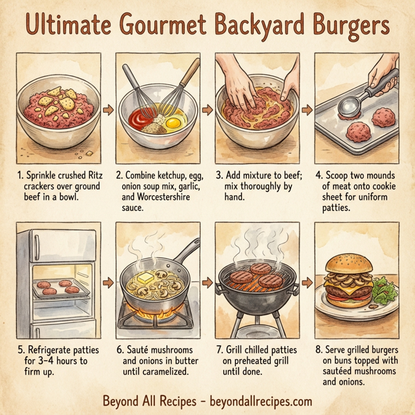 Ultimate Gourmet Backyard Burgers instructions