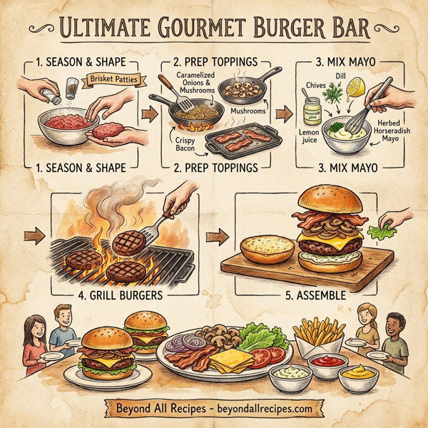 Ultimate Gourmet Burger Bar instructions
