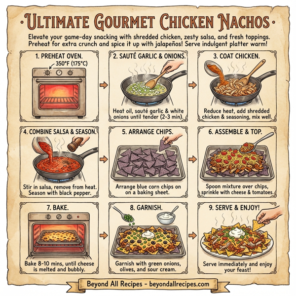 Ultimate Gourmet Chicken Nachos instructions