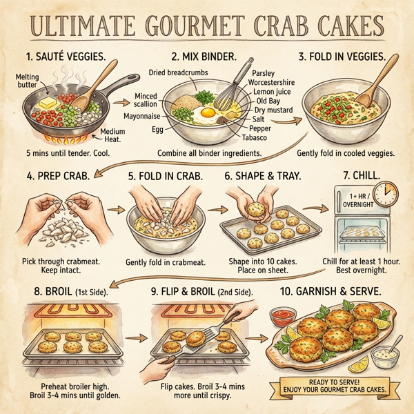 Ultimate Gourmet Crab Cakes instructions