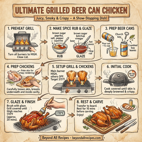 Ultimate Grilled Beer Can Chicken instructions