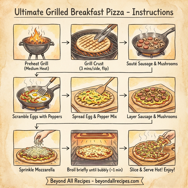 Ultimate Grilled Breakfast Pizza instructions
