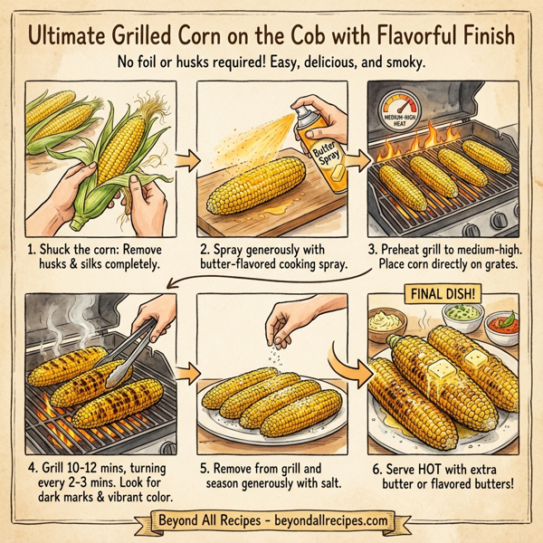 Ultimate Grilled Corn on the Cob with Flavorful Finish instructions