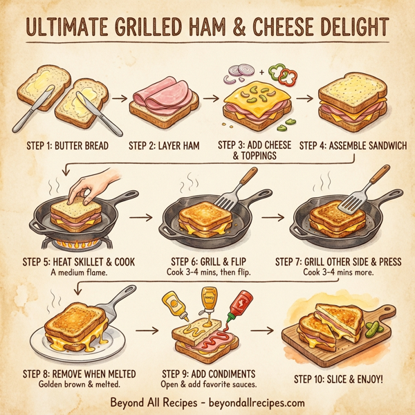 Ultimate Grilled Ham & Cheese Delight instructions