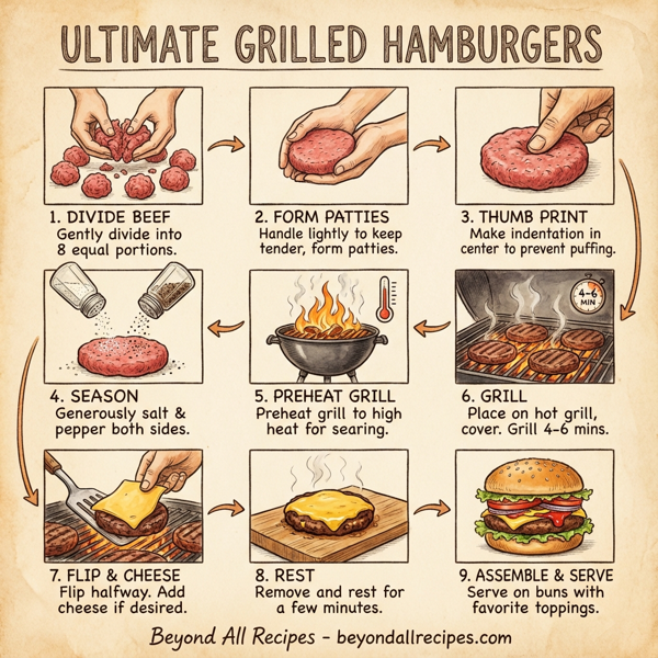 Ultimate Grilled Hamburgers instructions