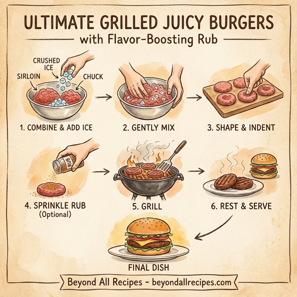 Ultimate Grilled Juicy Burgers with Flavor-Boosting Rub instructions