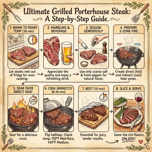 Ultimate Grilled Porterhouse Steak instructions