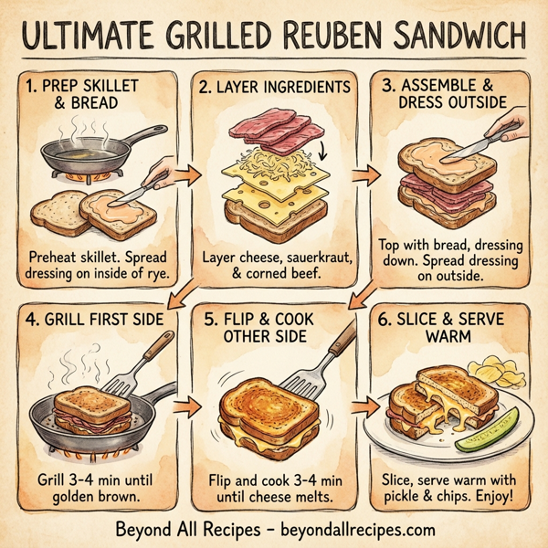 Ultimate Grilled Reuben Sandwich instructions
