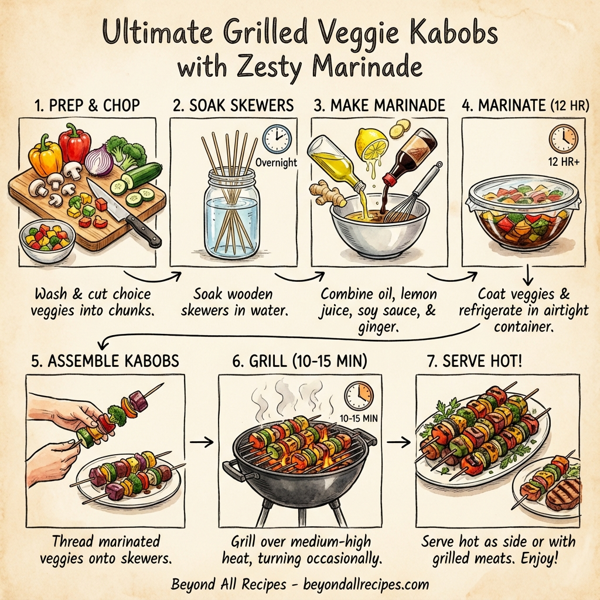 Ultimate Grilled Veggie Kabobs with Zesty Marinade instructions