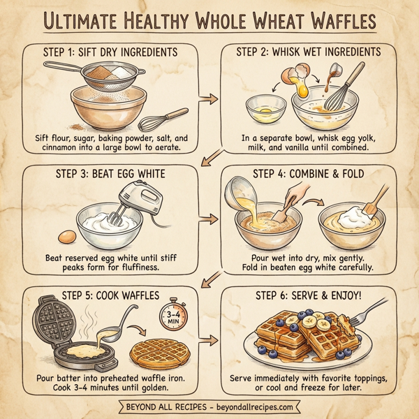 Ultimate Healthy Whole Wheat Waffles instructions