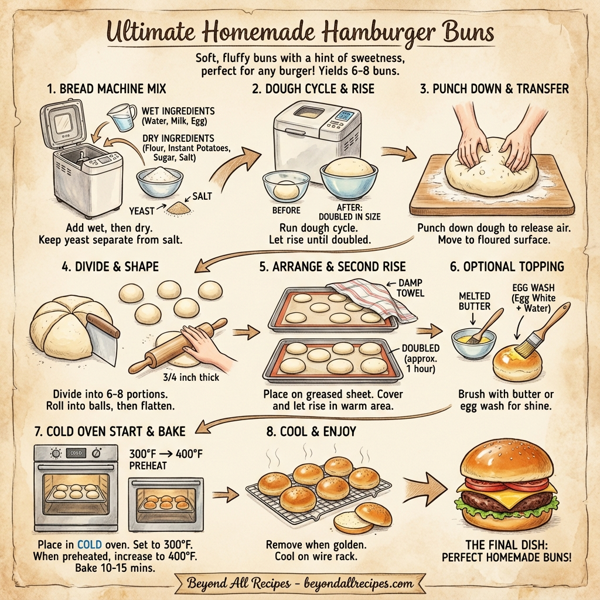 Ultimate Homemade Hamburger Buns instructions