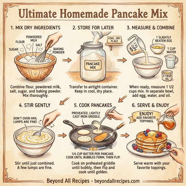 Ultimate Homemade Pancake Mix instructions