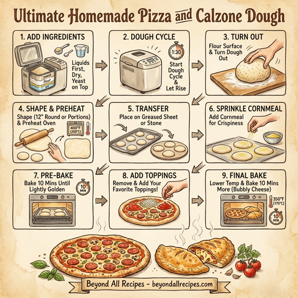 Ultimate Homemade Pizza and Calzone Dough instructions