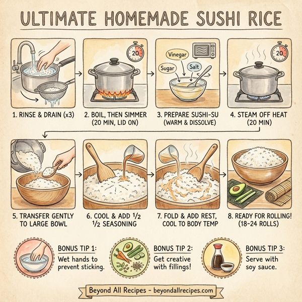 Ultimate Homemade Sushi Rice instructions