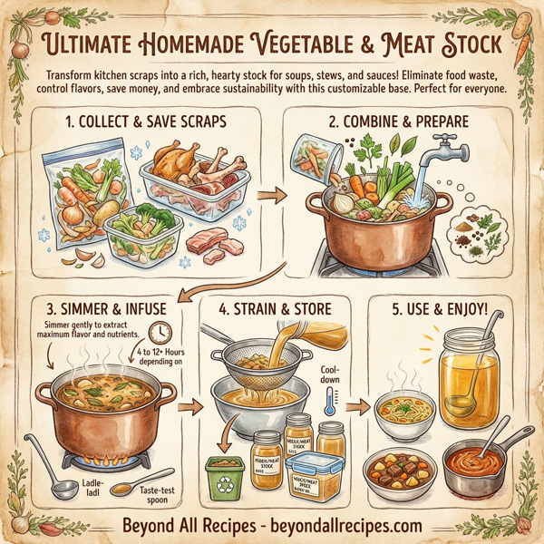 Ultimate Homemade Vegetable & Meat Stock instructions