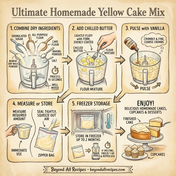 Ultimate Homemade Yellow Cake Mix instructions