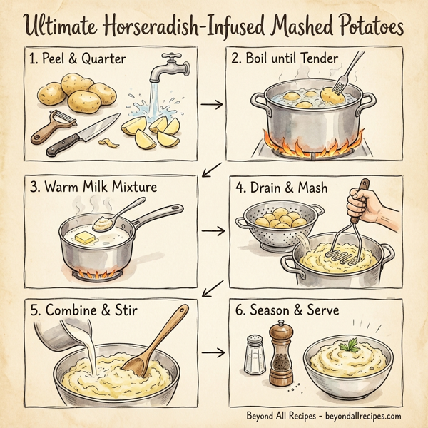 Ultimate Horseradish-Infused Mashed Potatoes instructions