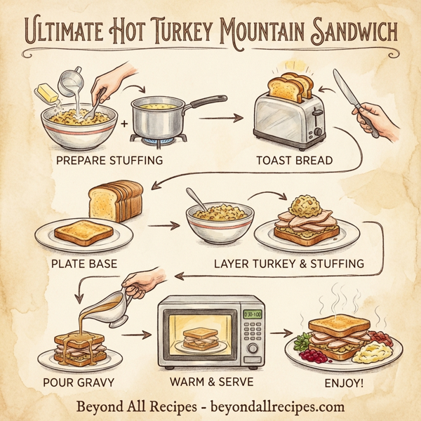 Ultimate Hot Turkey Mountain Sandwich instructions