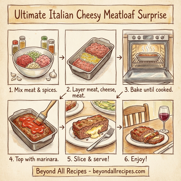 Ultimate Italian Cheesy Meatloaf Surprise instructions