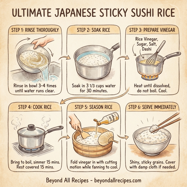 Ultimate Japanese Sticky Sushi Rice instructions