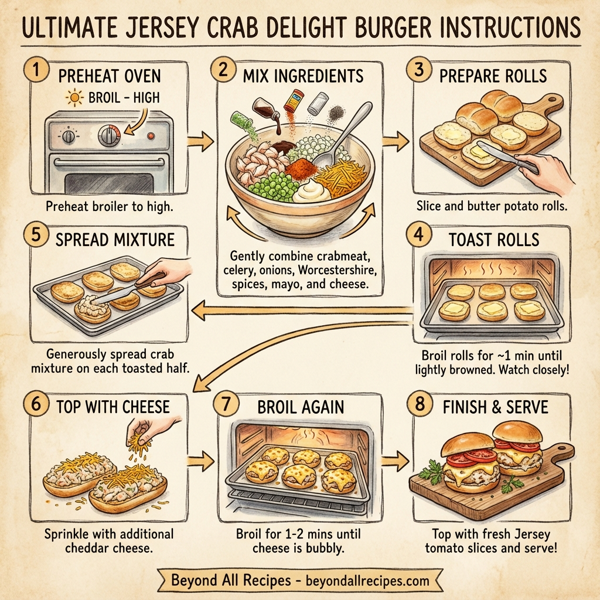 Ultimate Jersey Crab Delight Burger instructions