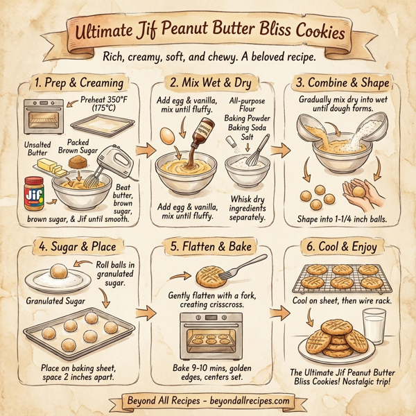 Ultimate Jif Peanut Butter Bliss Cookies instructions