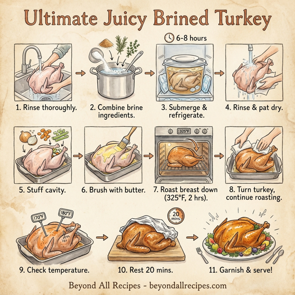 Ultimate Juicy Brined Turkey instructions