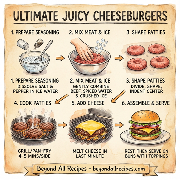 Ultimate Juicy Cheeseburgers instructions