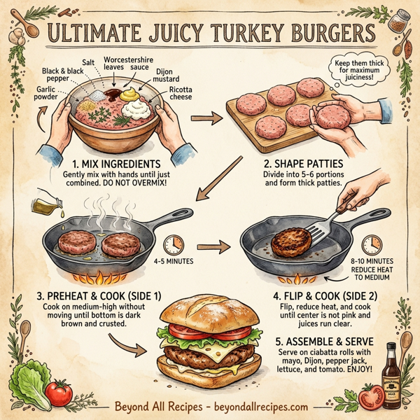 Ultimate Juicy Turkey Burgers instructions