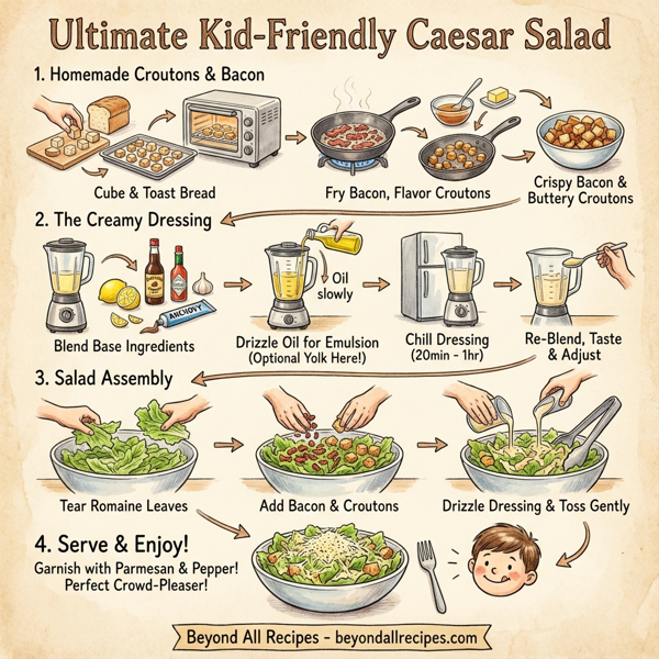 Ultimate Kid-Friendly Caesar Salad instructions