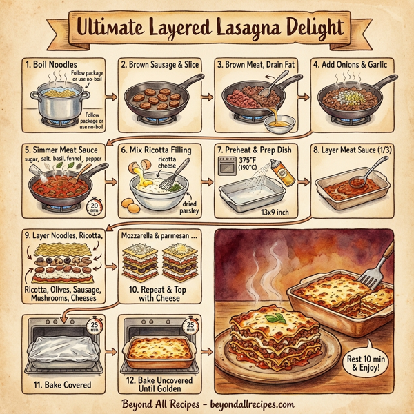 Ultimate Layered Lasagna Delight instructions