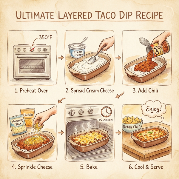 Ultimate Layered Taco Dip instructions