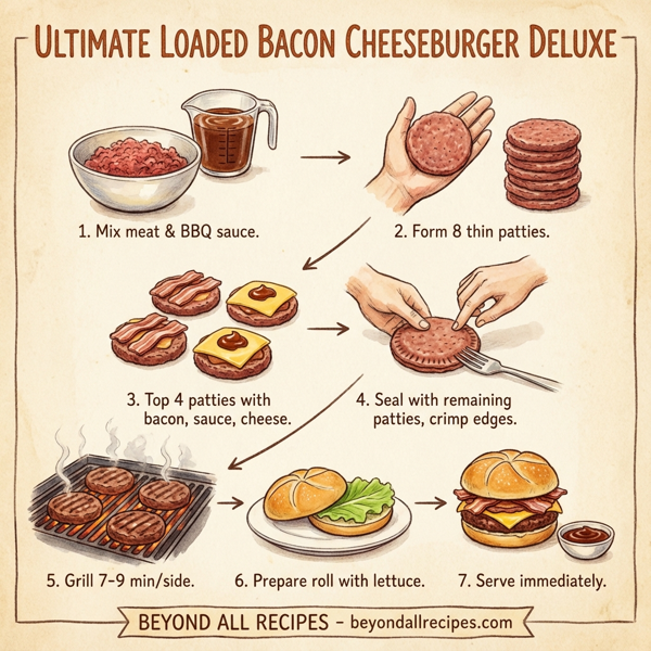 Ultimate Loaded Bacon Cheeseburger Deluxe instructions
