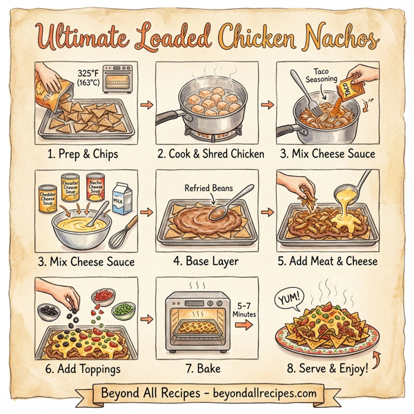 Ultimate Loaded Chicken Nachos instructions