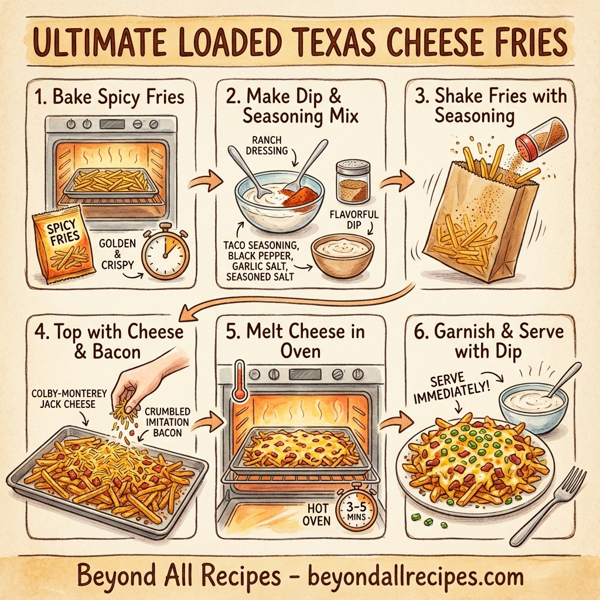 Ultimate Loaded Texas Cheese Fries instructions
