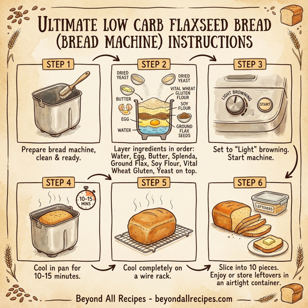 Ultimate Low Carb Flaxseed Bread (Bread Machine) instructions