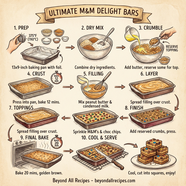 Ultimate M&M Delight Bars instructions