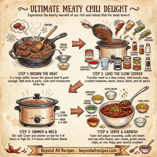 Ultimate Meaty Chili Delight instructions