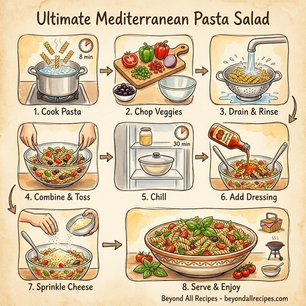Ultimate Mediterranean Pasta Salad instructions