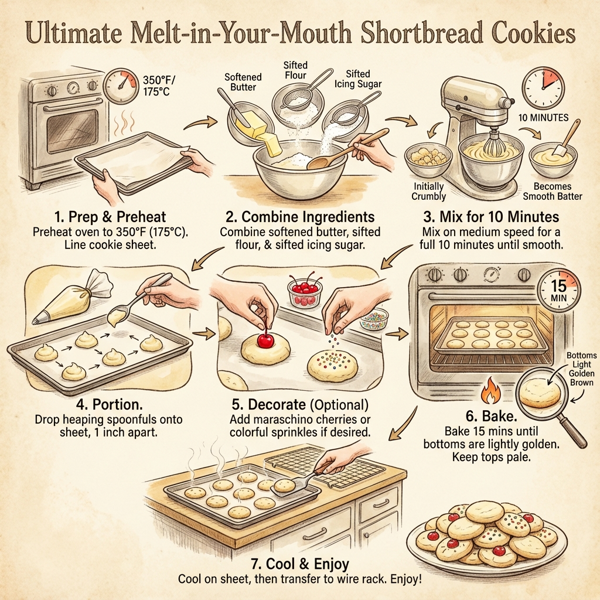 Ultimate Melt-in-Your-Mouth Shortbread Cookies instructions