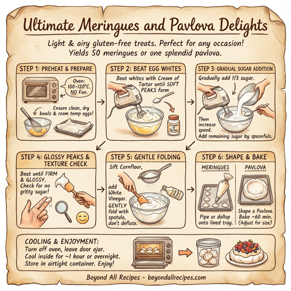 Ultimate Meringues and Pavlova Delights instructions