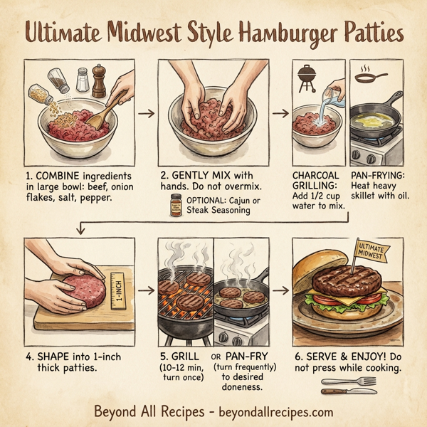 Ultimate Midwest Style Hamburger Patties instructions