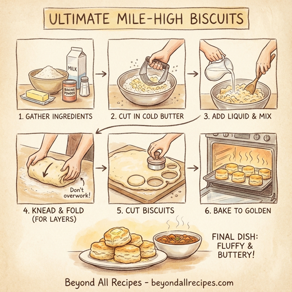 Ultimate Mile-High Biscuits instructions