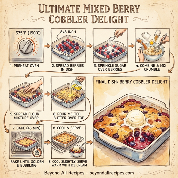 Ultimate Mixed Berry Cobbler Delight instructions