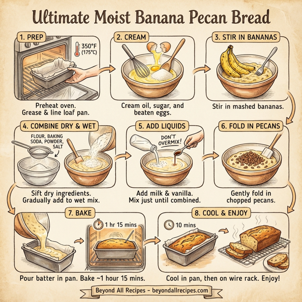Ultimate Moist Banana Pecan Bread instructions