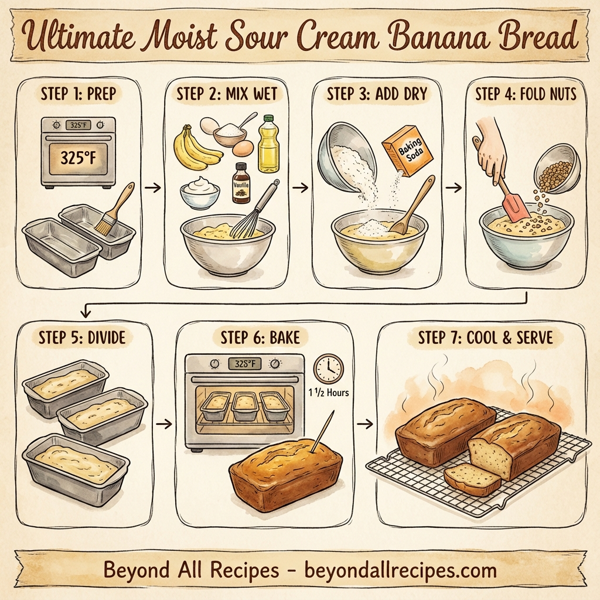 Ultimate Moist Sour Cream Banana Bread instructions