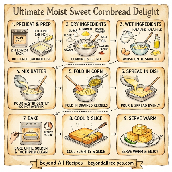 Ultimate Moist Sweet Cornbread Delight instructions